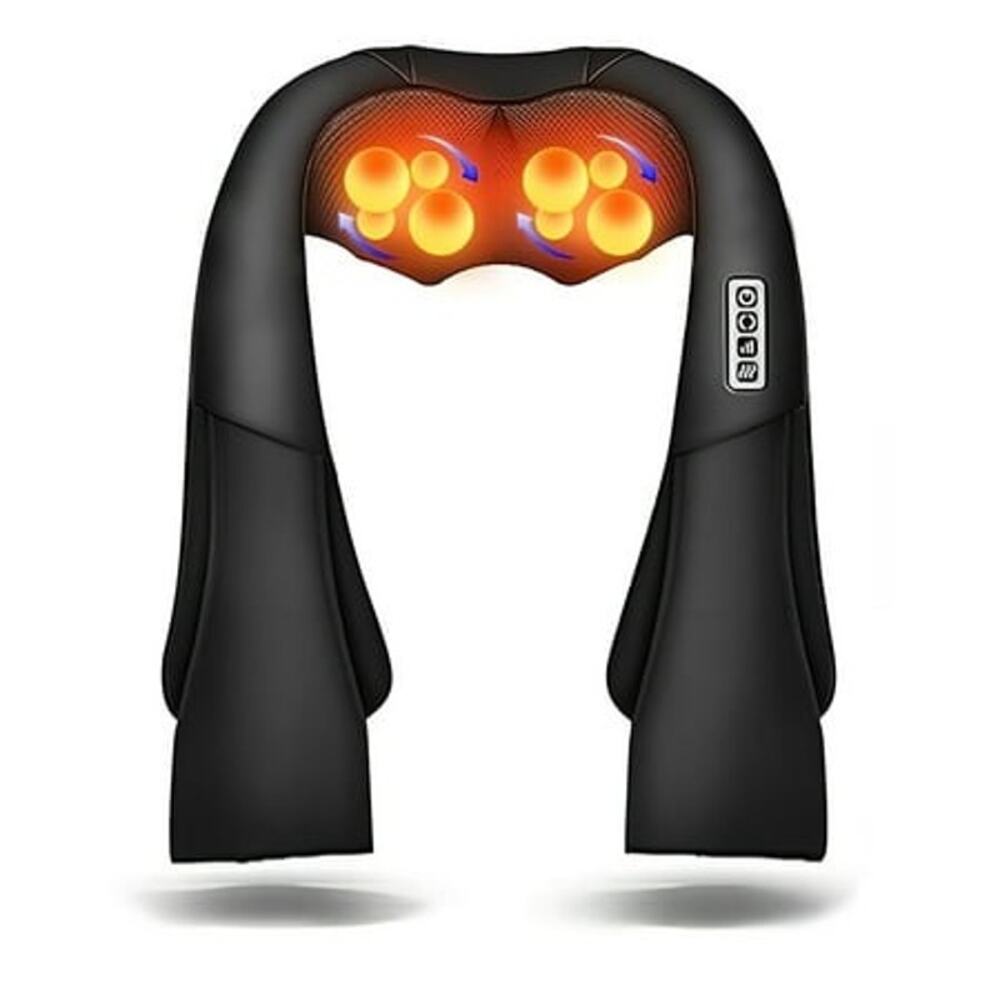 BRAND NEW ~ Shiatsu Shoulder Back and Neck Heated Deep Tissue Kneading Massager